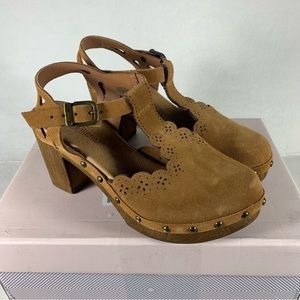 NEW Eric Michael Women’s Sicily Suede Clog Size EU 37 US 6.5-7